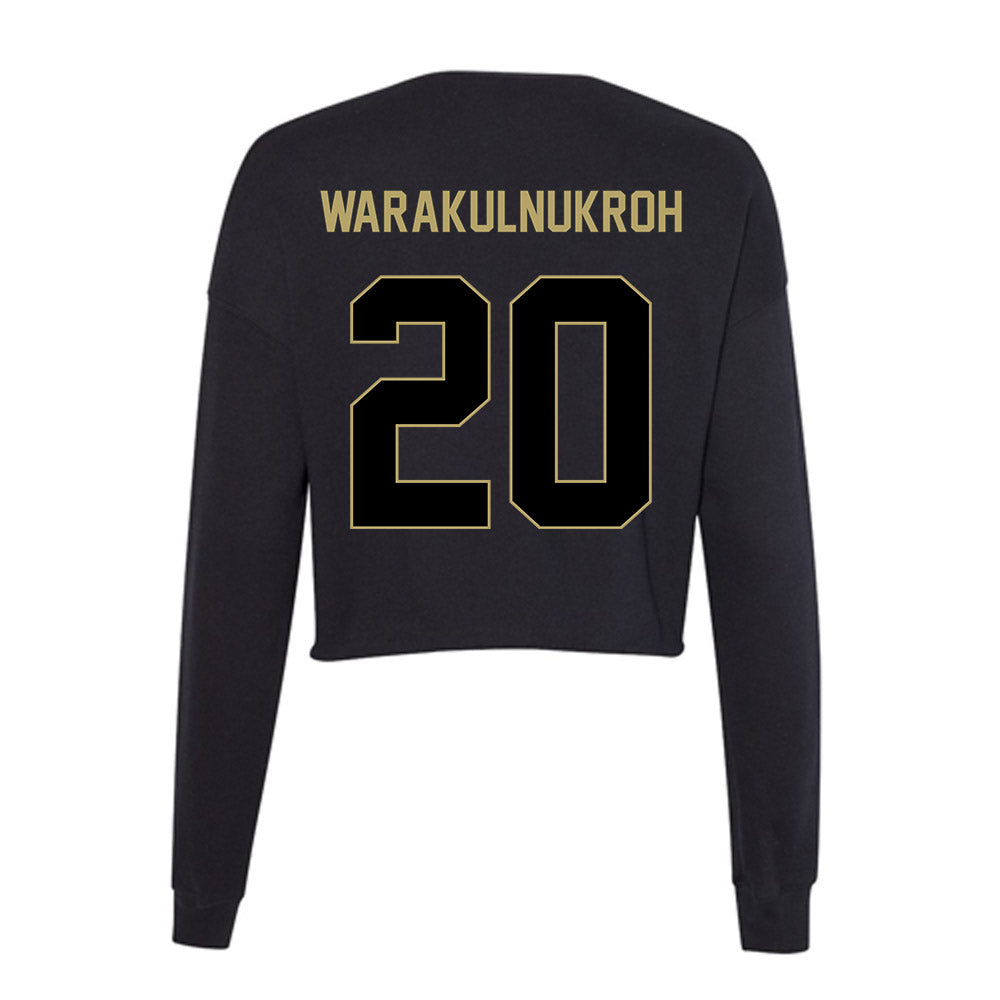 Central Florida - NCAA Men's Basketball : Poohpha Warakulnukroh - Women's Cropped Crew Fleece-1