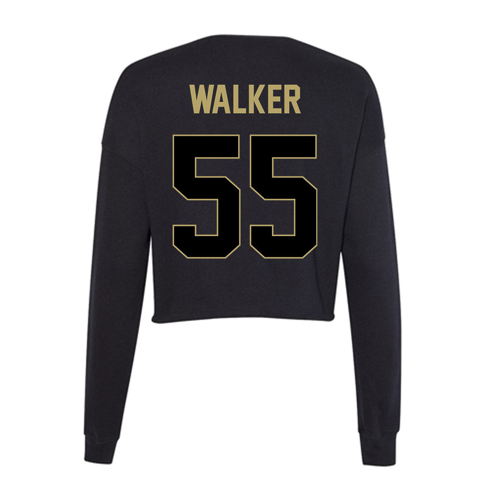 Central Florida - NCAA Football : John Walker - Women's Cropped Crew Fleece-1