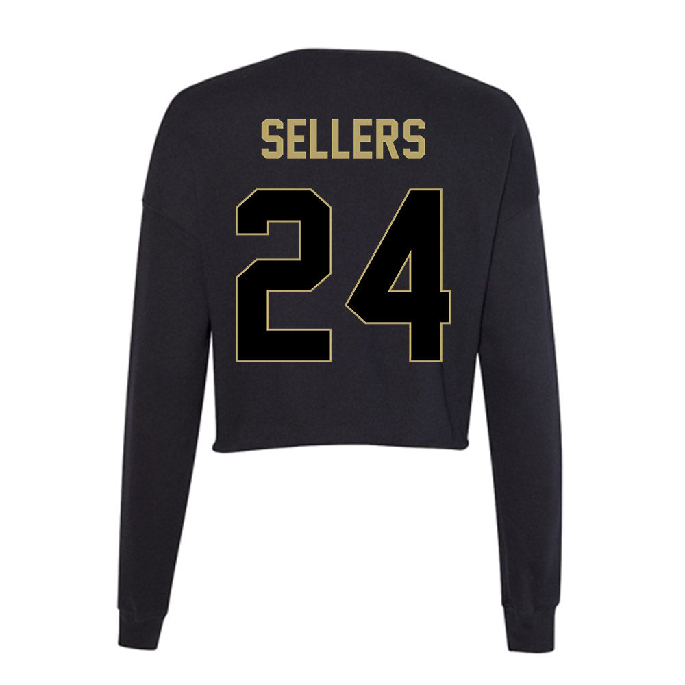 Central Florida - NCAA Men's Basketball : Jaylin Sellers - Women's Cropped Crew Fleece-1