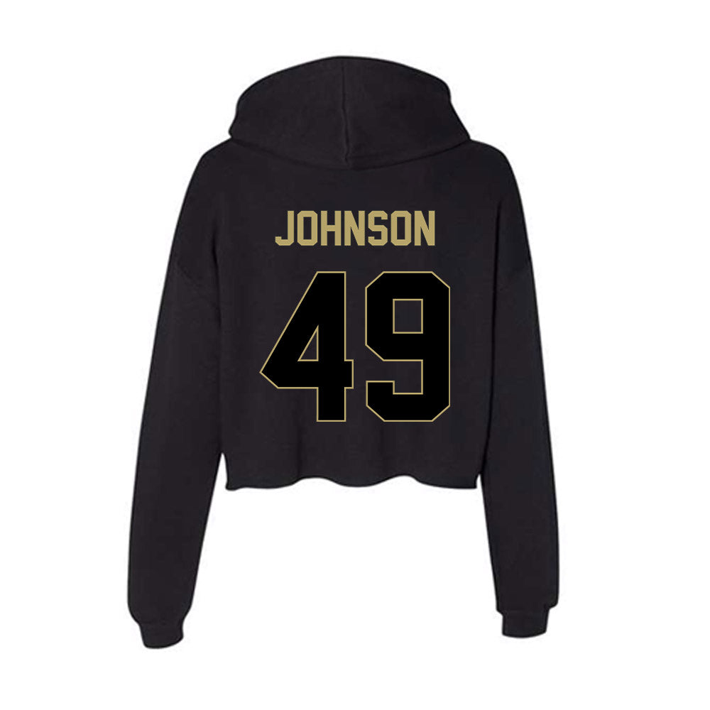 Central Florida - NCAA Football : Quinten Johnson - Women's Crop Fleece Hoodie-1