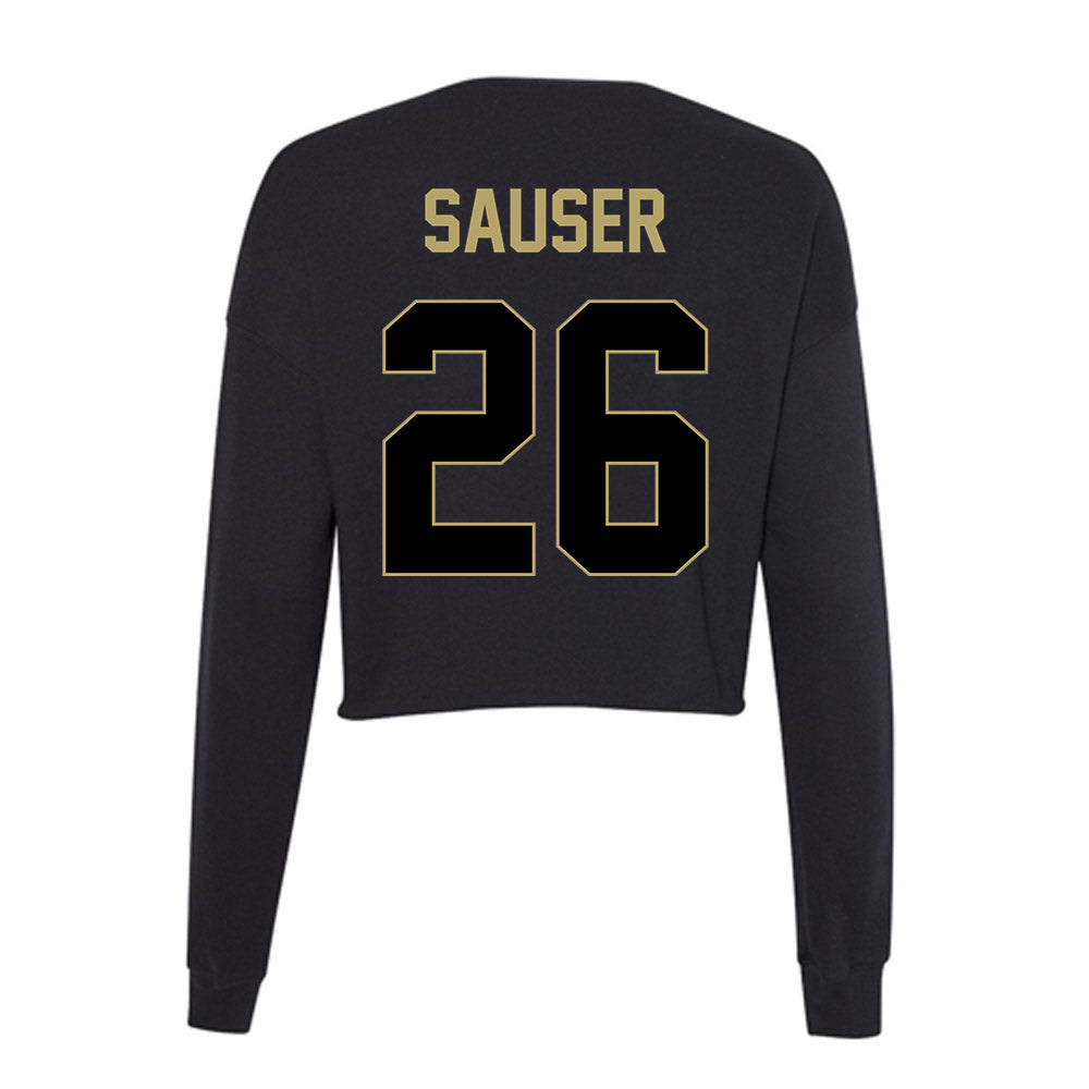 Central Florida - NCAA Baseball : Matt Sauser - Women's Cropped Crew Fleece-1