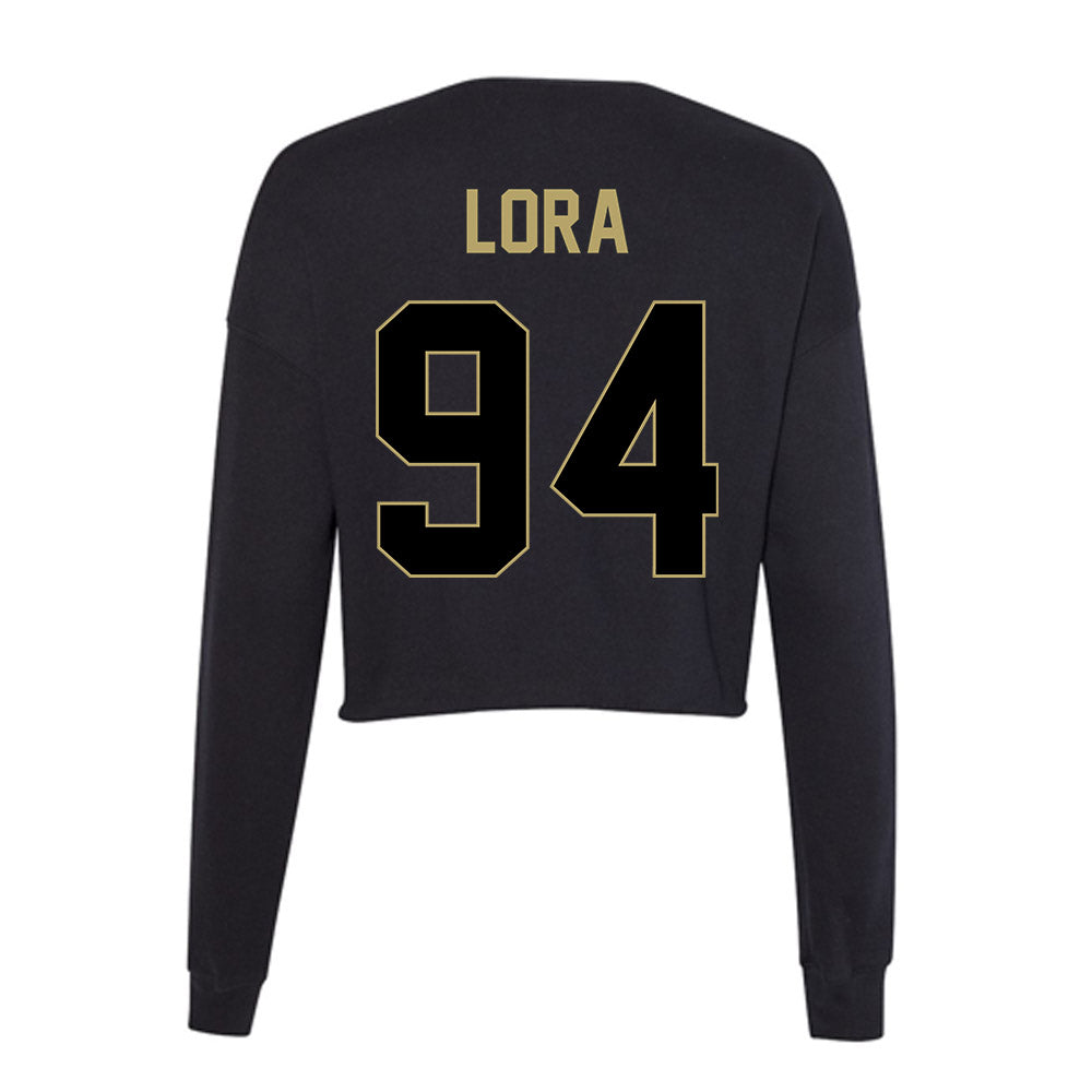 Central Florida - NCAA Football : Rodney Lora - Women's Cropped Crew Fleece-1