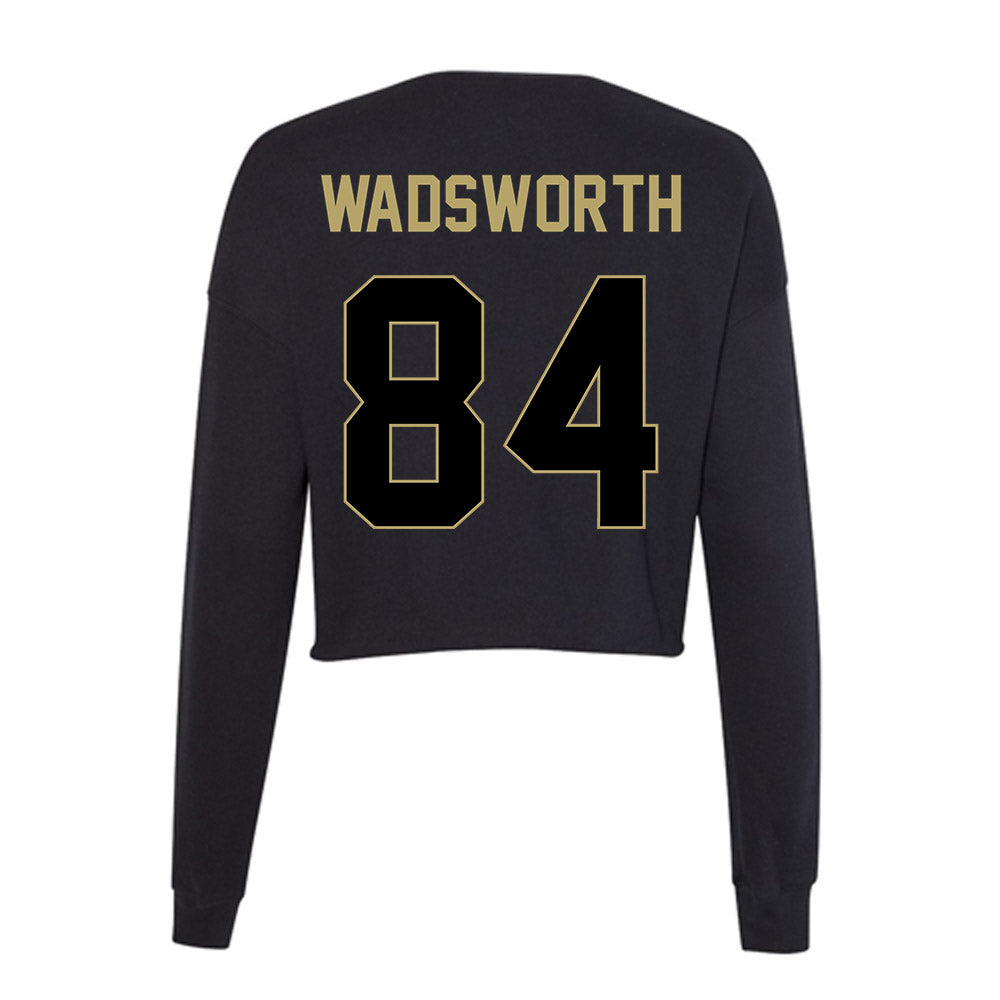 Central Florida - NCAA Football : Thomas Wadsworth - Women's Cropped Crew Fleece-1