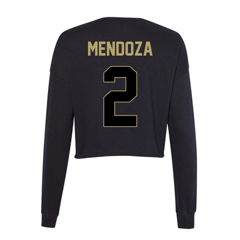 Central Florida - NCAA Women's Volleyball : Sarah Mendoza - Women's Cropped Crew Fleece-1