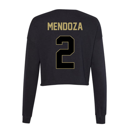 Central Florida - NCAA Women's Volleyball : Sarah Mendoza - Women's Cropped Crew Fleece-1
