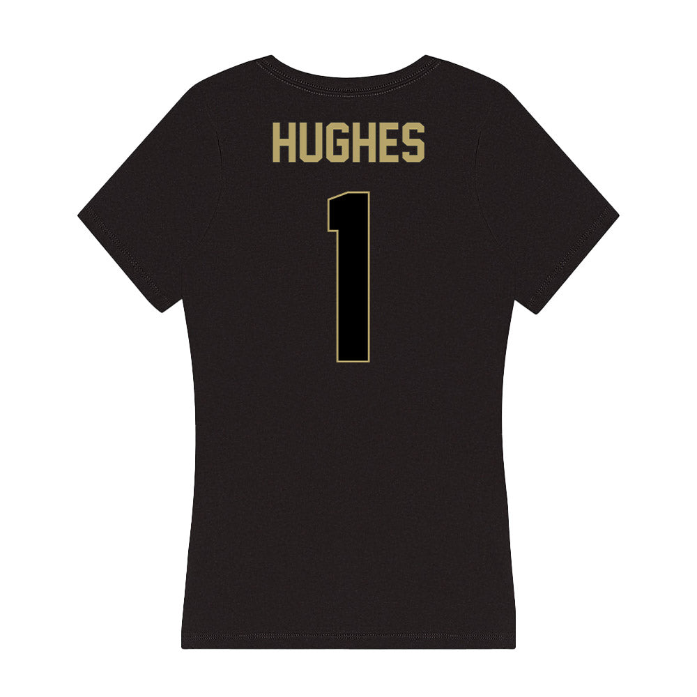 Central Florida - NCAA Men's Track & Field : Kendall Hughes - Women's V-Neck T-Shirt-1