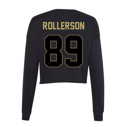 Central Florida - NCAA Football : Caleb Rollerson - Women's Cropped Crew Fleece-1