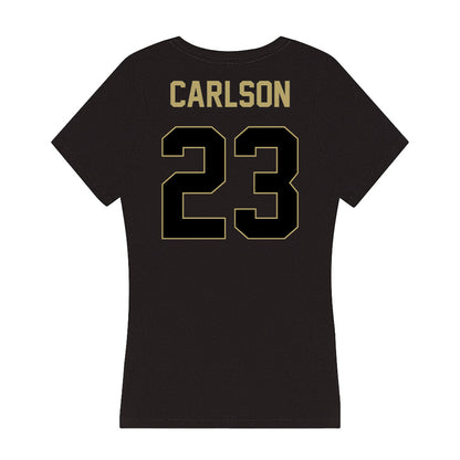 Central Florida - NCAA Women's Volleyball : Britt Carlson - Women's V-Neck T-Shirt-1