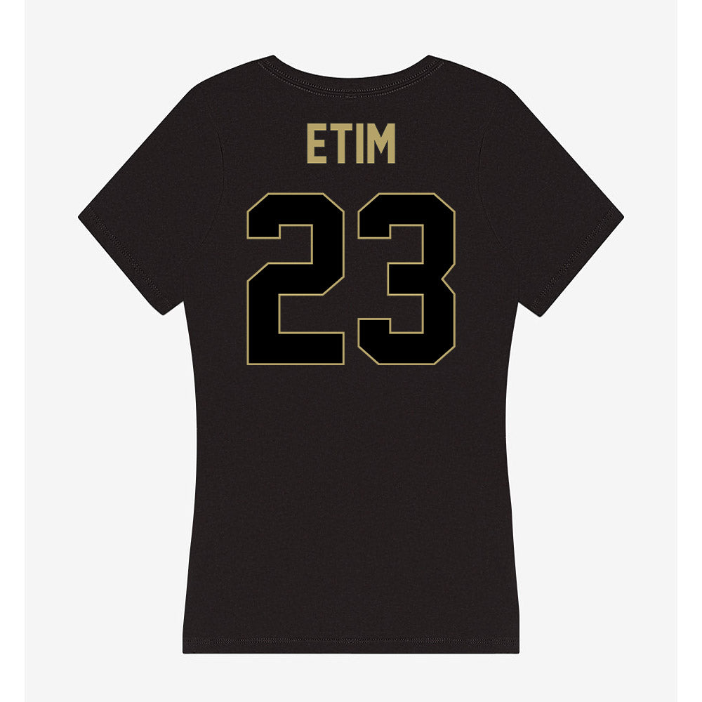 Central Florida - NCAA Women's Soccer : Edidiong Etim - Women's V-Neck T-Shirt-1