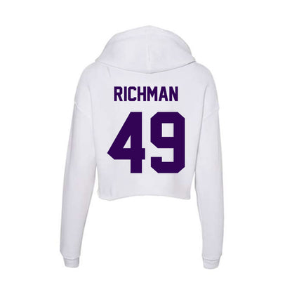 Kansas State - NCAA Football : Maguire Richman - Women's Crop Fleece Hoodie-1