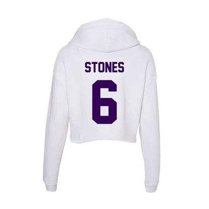 Kansas State - NCAA Women's Volleyball : Avery Stones - Women's Crop Fleece Hoodie-1