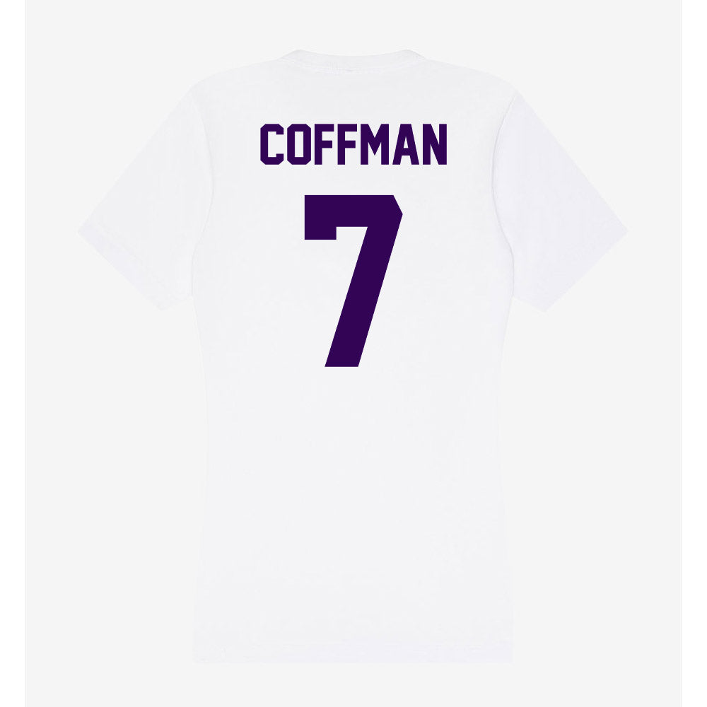 Kansas State - NCAA Women's Soccer : Sydney Coffman - Women's V-Neck T-Shirt-1