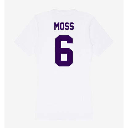 Kansas State - NCAA Football : Qua Moss - Women's V-Neck T-Shirt-1