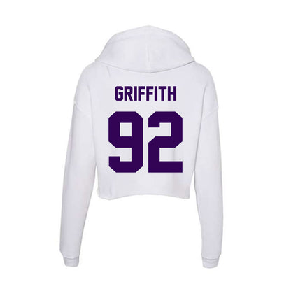 Kansas State - NCAA Football : Truman Griffith - Women's Crop Fleece Hoodie-1