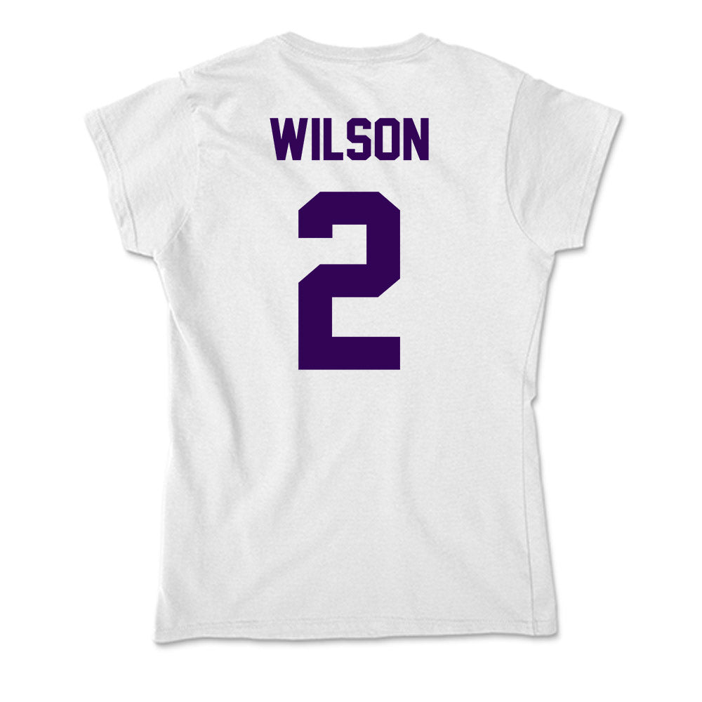 Kansas State - NCAA Men's Basketball : Exavier Wilson - Soft Style Women’s T-Shirt-1
