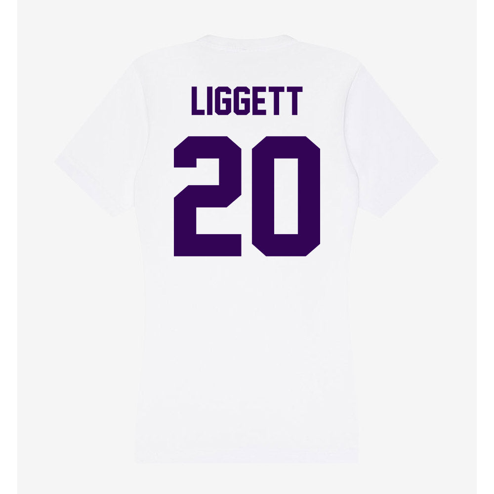 Kansas State - NCAA Baseball : Carson Liggett - Women's V-Neck T-Shirt-1