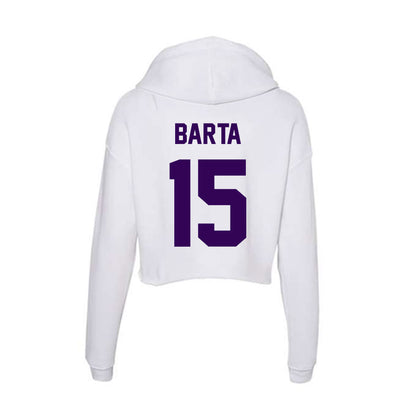 Kansas State - NCAA Football : Callen Barta - Women's Crop Fleece Hoodie-1