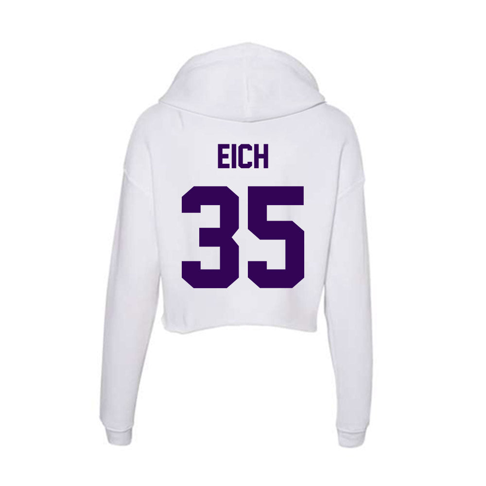 Kansas State - NCAA Baseball : Billy Eich - Women's Crop Fleece Hoodie-1