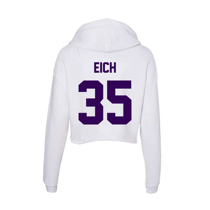 Kansas State - NCAA Baseball : Billy Eich - Women's Crop Fleece Hoodie-1
