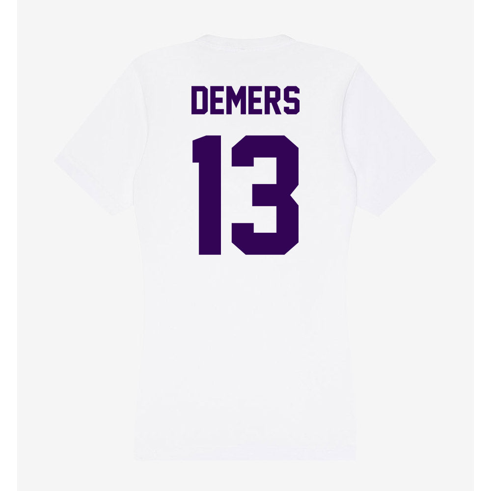 Kansas State - NCAA Women's Soccer : Gabby DeMers - Women's V-Neck T-Shirt-1