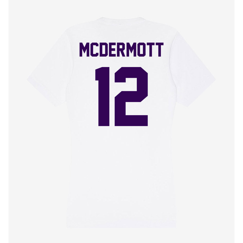 Kansas State - NCAA Women's Volleyball : Sydney McDermott - Women's V-Neck T-Shirt-1