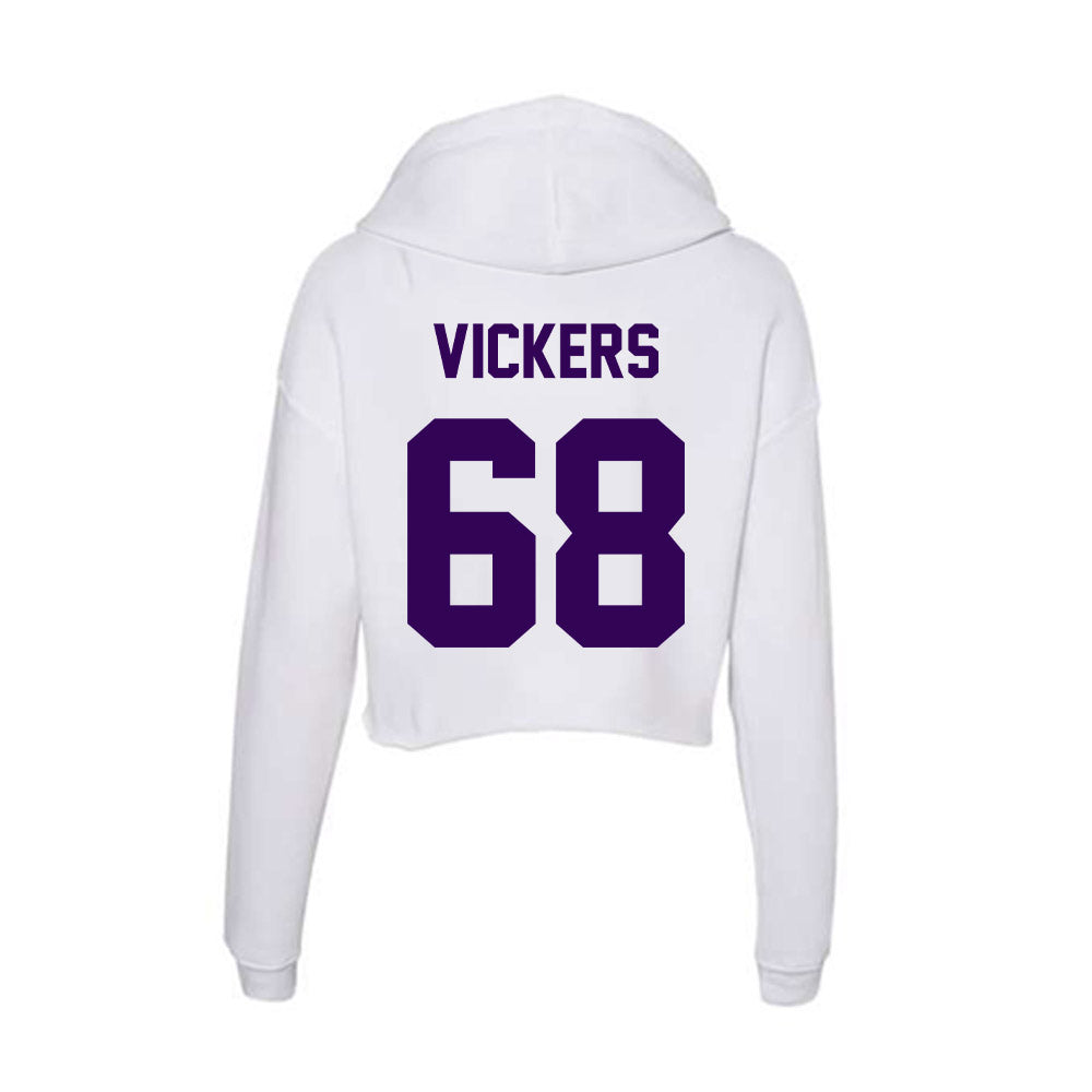 Kansas State - NCAA Football : Joe Vickers - Women's Crop Fleece Hoodie-1