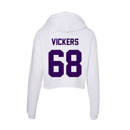 Kansas State - NCAA Football : Joe Vickers - Women's Crop Fleece Hoodie-1