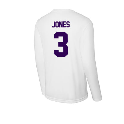 Kansas State - NCAA Men's Basketball : CJ Jones - Activewear Long Sleeve T-Shirt-1