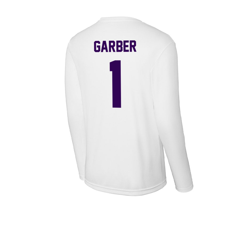 Kansas State - NCAA Football : Keenan Garber - Activewear Long Sleeve T-Shirt-1