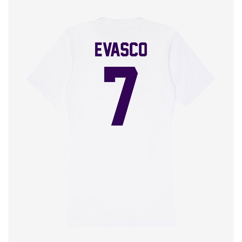 Kansas State - NCAA Baseball : Aj Evasco - Women's V-Neck T-Shirt-1