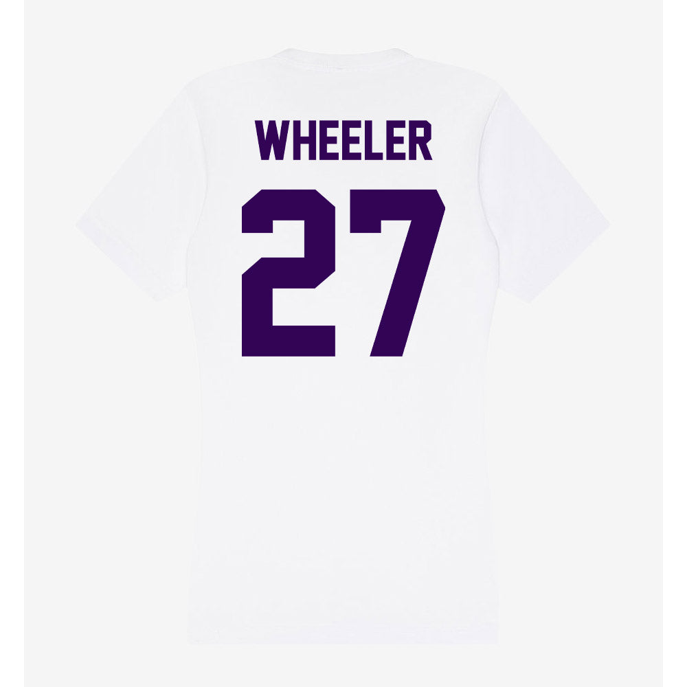 Kansas State - NCAA Football : Ben Wheeler - Women's V-Neck T-Shirt-1