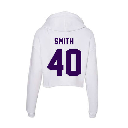 Kansas State - NCAA Baseball : Miles Smith - Women's Crop Fleece Hoodie-1
