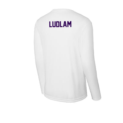 Kansas State - NCAA Men's Track & Field : Ian Ludlam - Activewear Long Sleeve T-Shirt-1