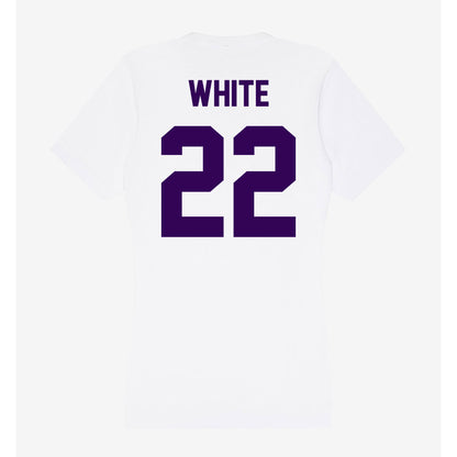 Kansas State - NCAA Women's Basketball : Ramiya White - Women's V-Neck T-Shirt-1