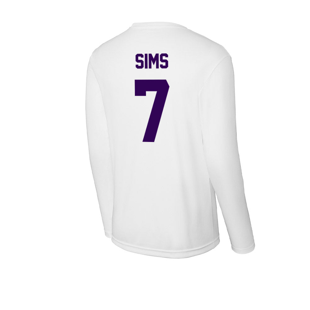 Kansas State - NCAA Women's Volleyball : Symone Sims - Activewear Long Sleeve T-Shirt-1