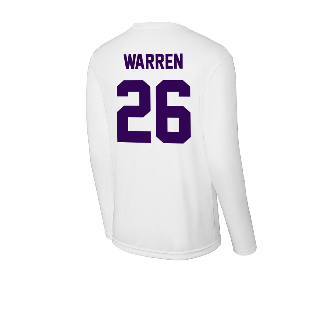 Kansas State - NCAA Football : Cooper Warren - Activewear Long Sleeve T-Shirt-1