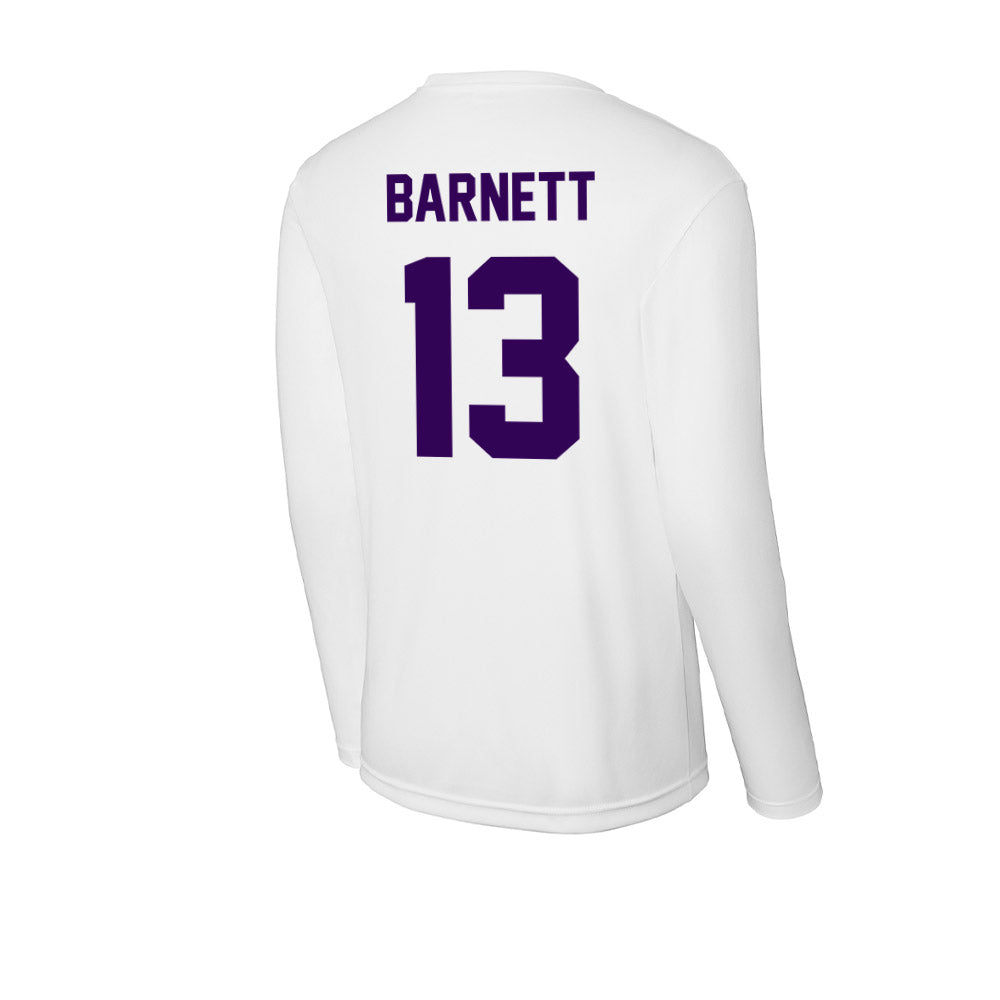 Kansas State - NCAA Football : Blake Barnett - Activewear Long Sleeve T-Shirt-1