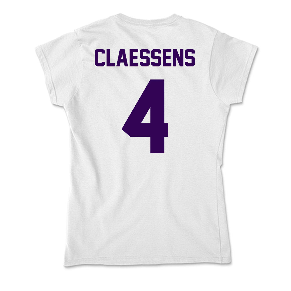 Kansas State - NCAA Women's Basketball : Nastja Claessens - Soft Style Women’s T-Shirt-1