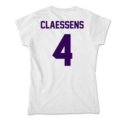 Kansas State - NCAA Women's Basketball : Nastja Claessens - Soft Style Women’s T-Shirt-1