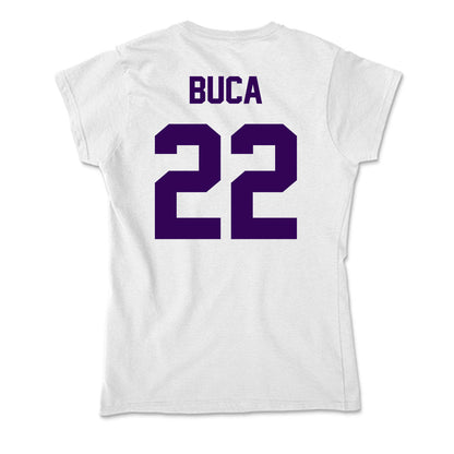 Kansas State - NCAA Men's Basketball : Dorin Buca - Soft Style Women’s T-Shirt-1