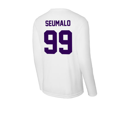 Kansas State - NCAA Football : Uso Seumalo - Activewear Long Sleeve T-Shirt-1