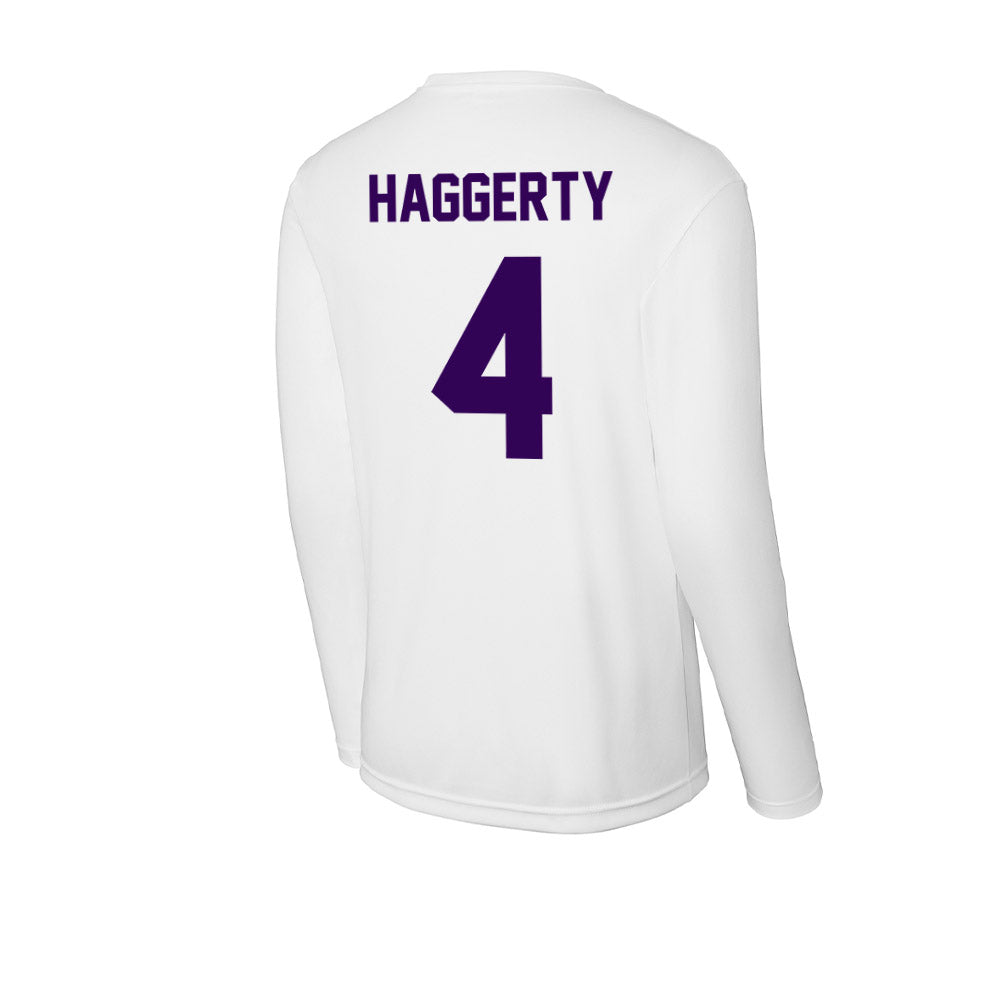 Kansas State - NCAA Men's Basketball : Pj Haggerty - Activewear Long Sleeve T-Shirt-1