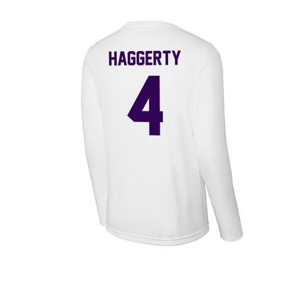 Kansas State - NCAA Men's Basketball : Pj Haggerty - Activewear Long Sleeve T-Shirt-1
