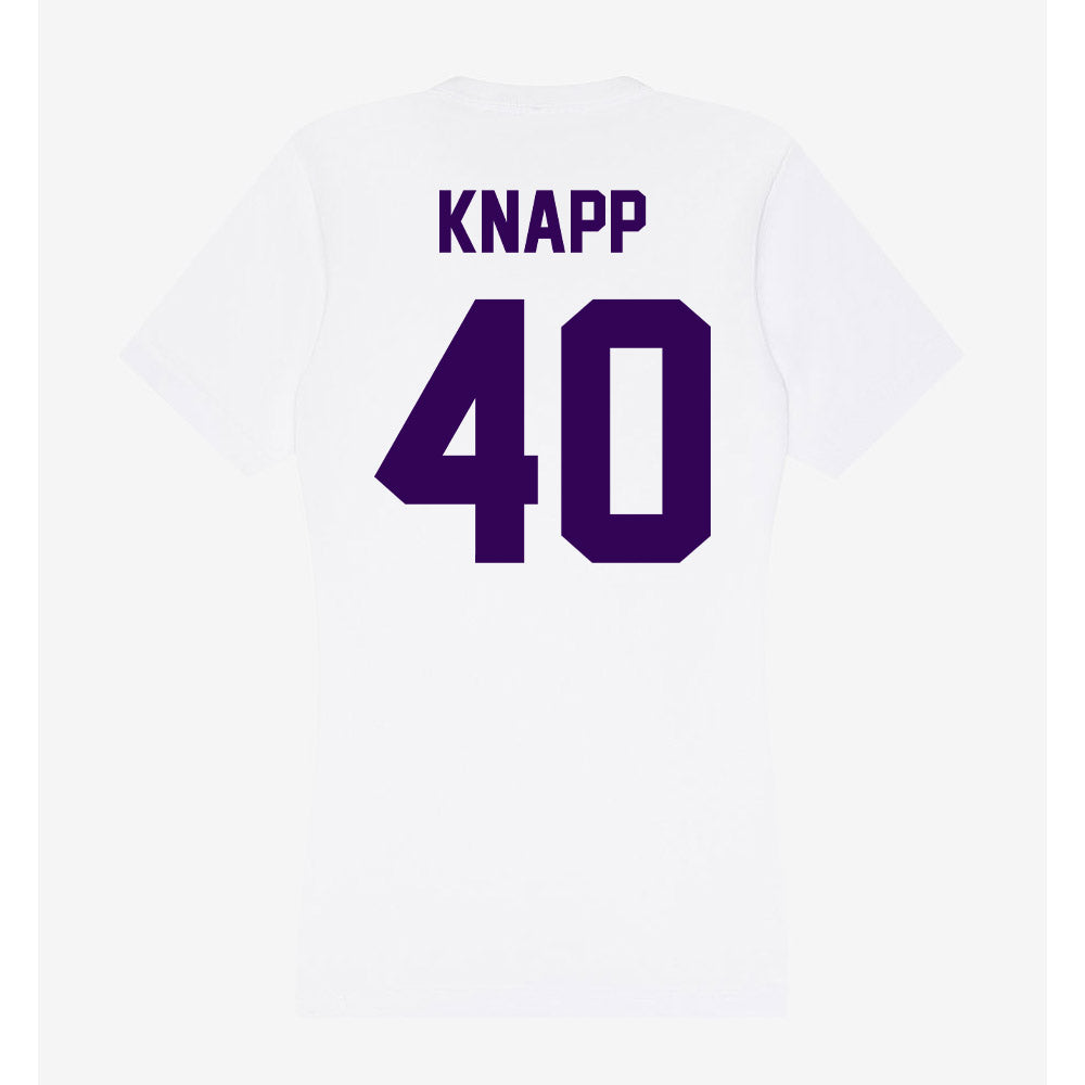 Kansas State - NCAA Football : Dalton Knapp - Women's V-Neck T-Shirt-1