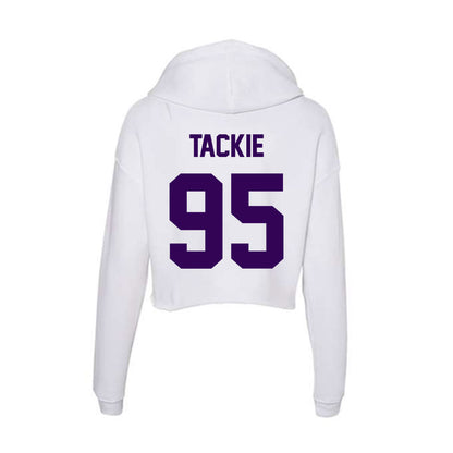 Kansas State - NCAA Football : Patrick Tackie - Women's Crop Fleece Hoodie-1