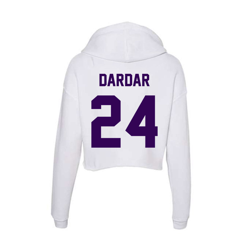 Kansas State - NCAA Baseball : Seth Dardar - Women's Crop Fleece Hoodie-1