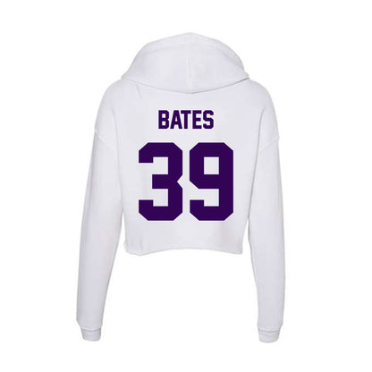 Kansas State - NCAA Football : Travis Bates - Women's Crop Fleece Hoodie-1