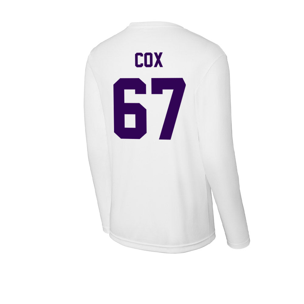 Kansas State - NCAA Football : Logan Cox - Activewear Long Sleeve T-Shirt-1