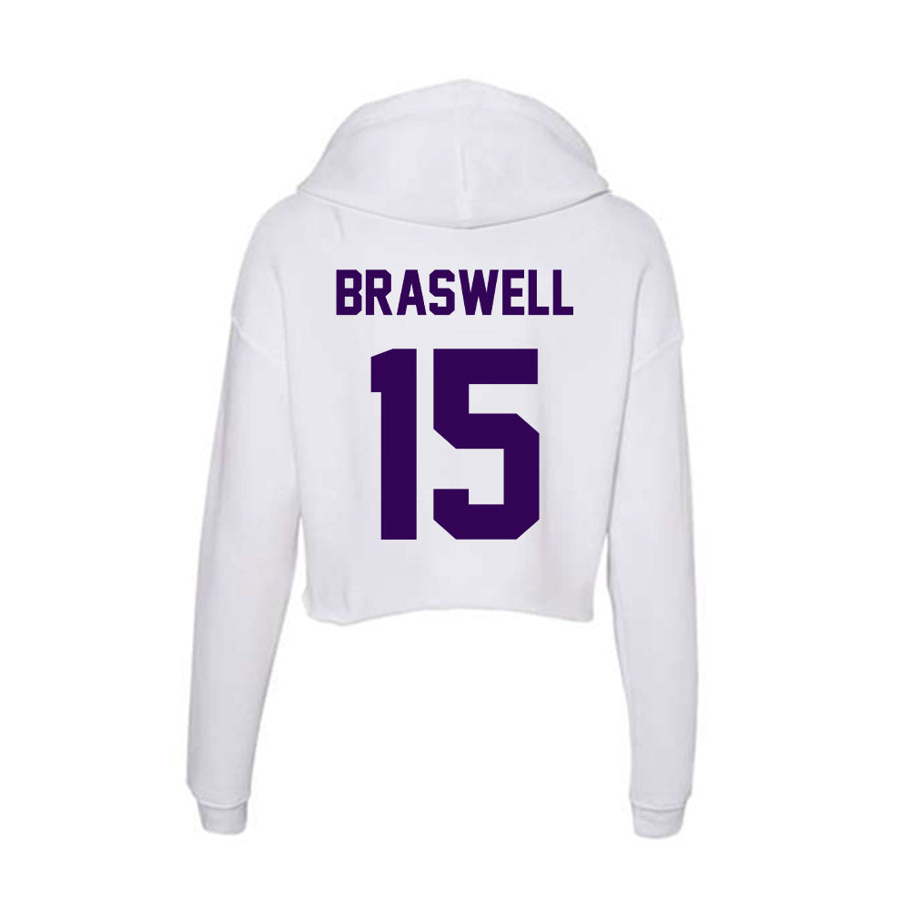 Kansas State - NCAA Women's Soccer : McKinnan Braswell - Women's Crop Fleece Hoodie-1