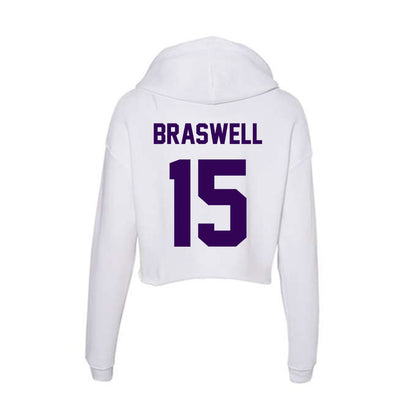 Kansas State - NCAA Women's Soccer : McKinnan Braswell - Women's Crop Fleece Hoodie-1